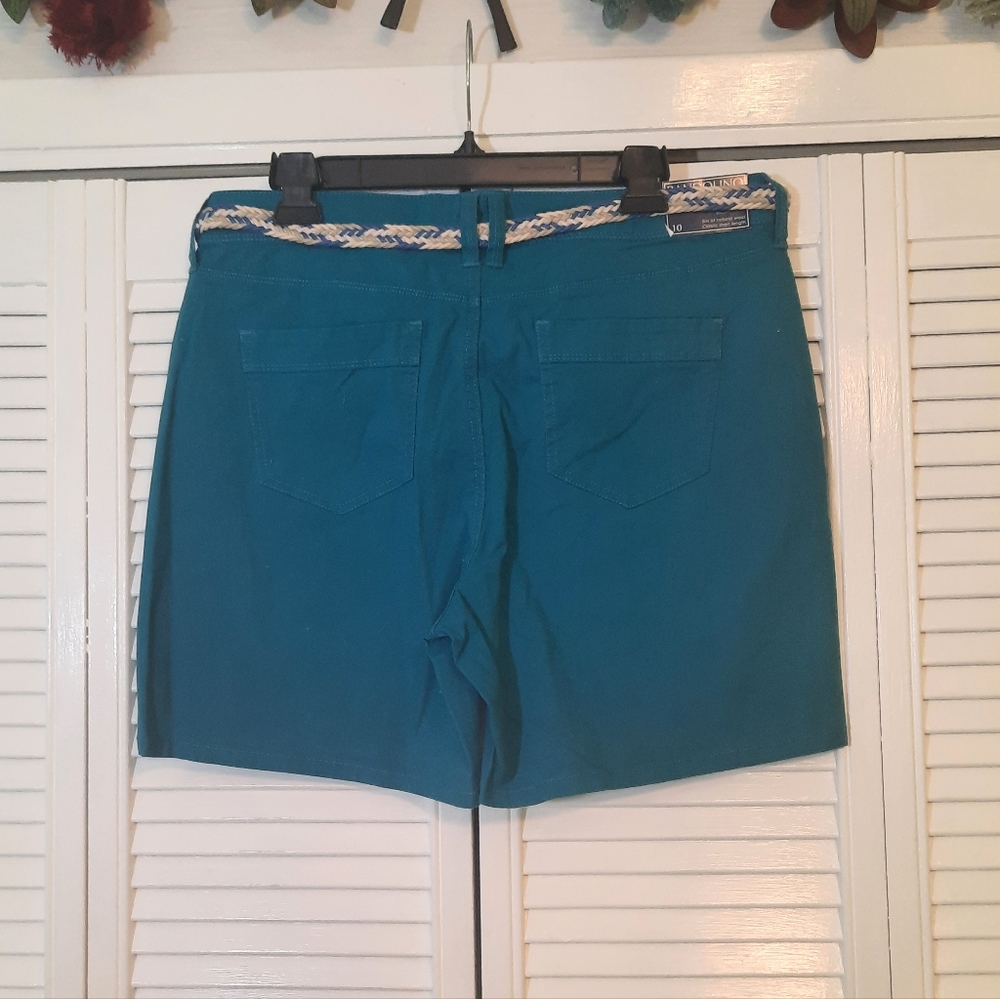 Bandolino classic amalia stretch belted shorts sz 10 NWT *D6 - Picture 4 of 6